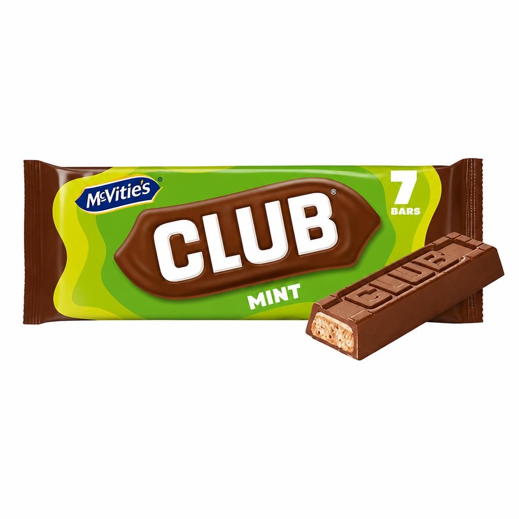 McVitie's Club Mint Biscuit Bars Multipack