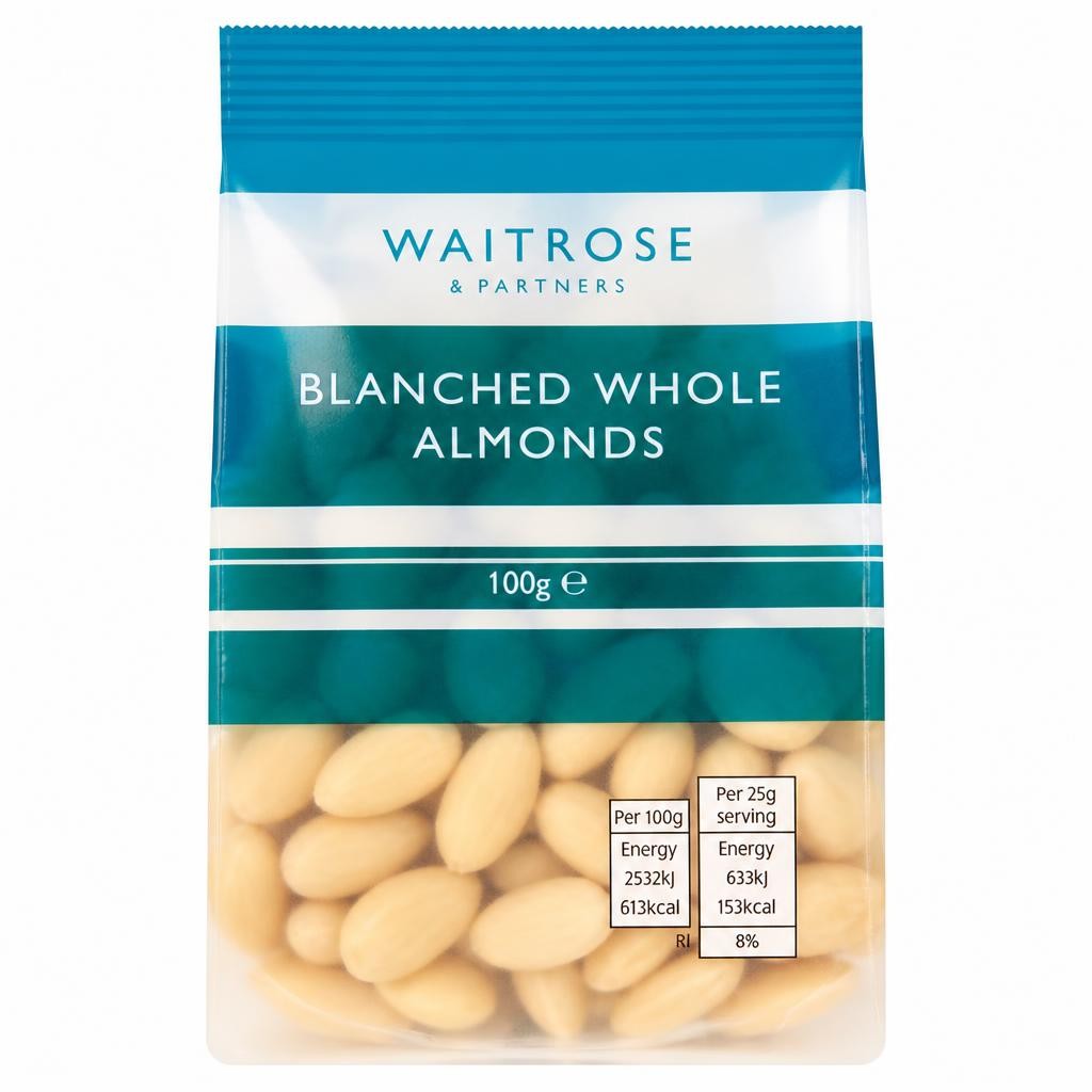 Waitrose Blanched Whole Almonds
