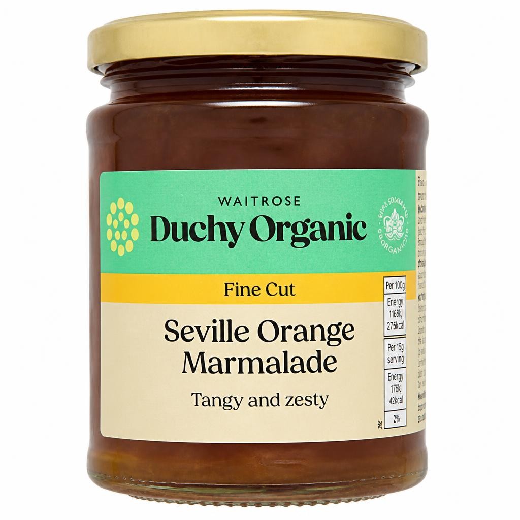 Duchy Organic Seville Orange Fine Cut Marmalade