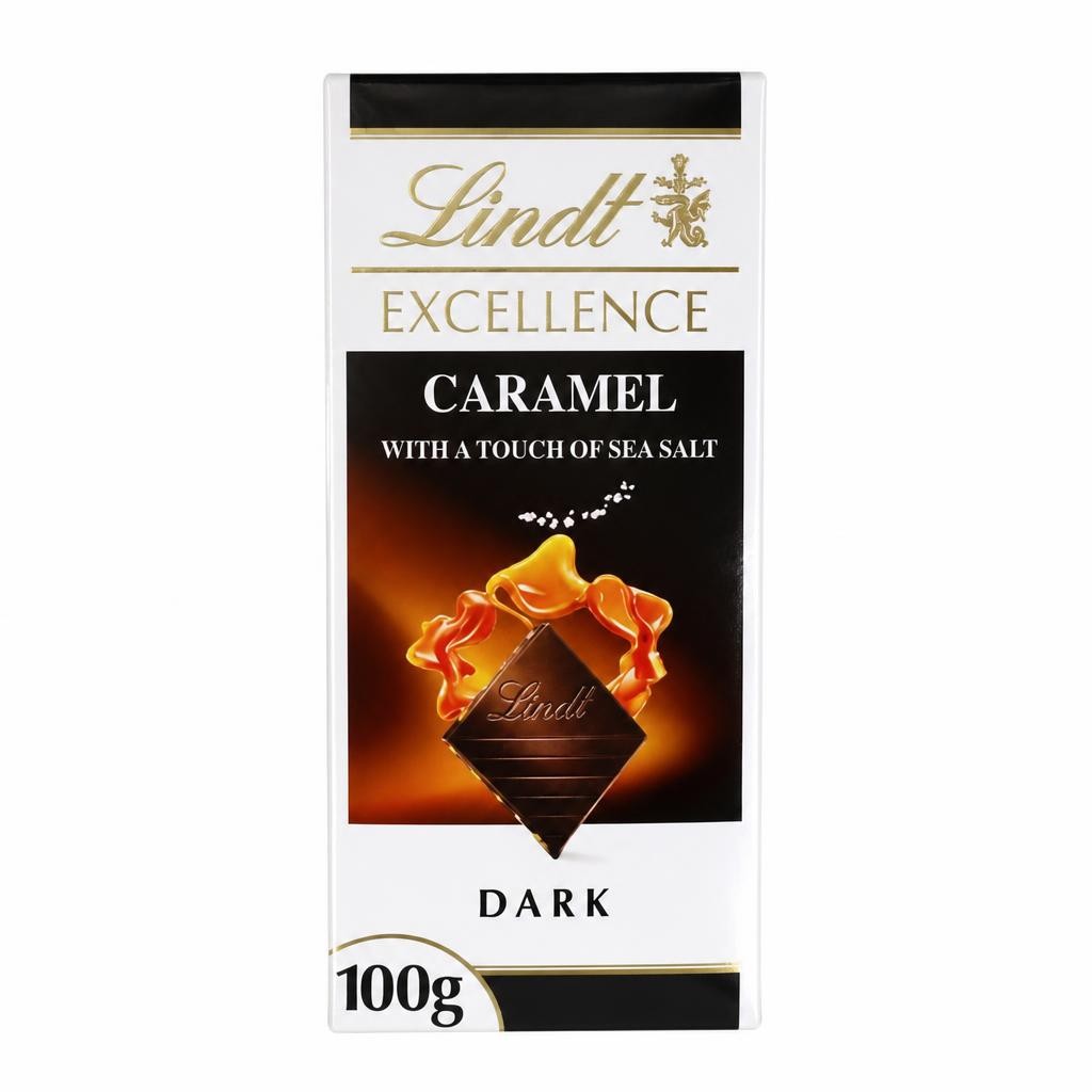 Lindt Excellence Dark Caramel Sea Salt Chocolate Bar