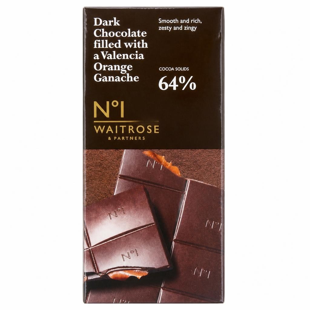 No.1 Dark Chocolate filled with a Valencia Orange Ganache