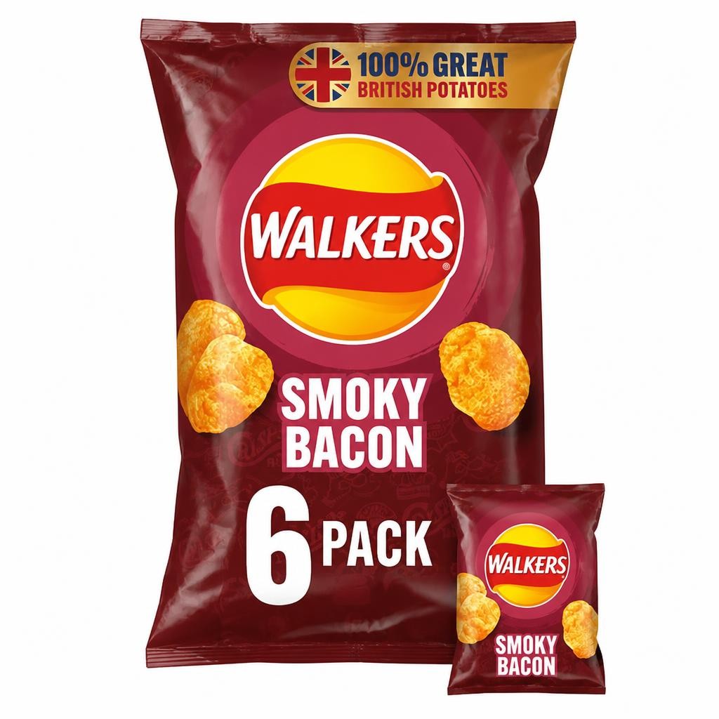 Walkers Smoky Bacon Multipack Crisps