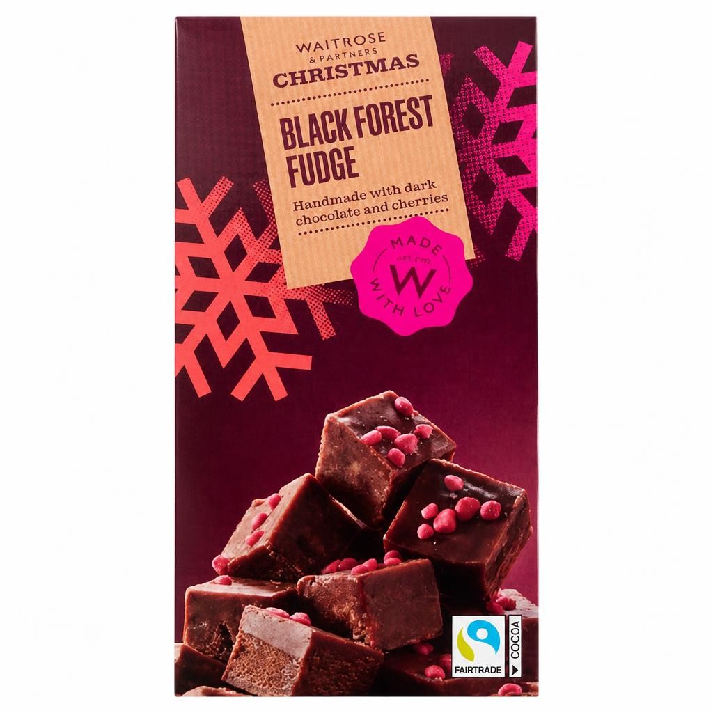 Waitrose Christmas Black Forest Fudge