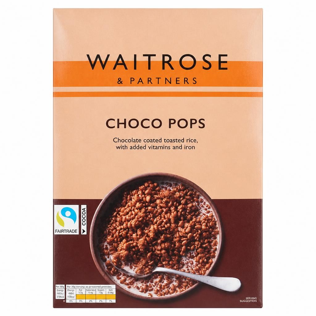 Waitrose Choco Pops 375g