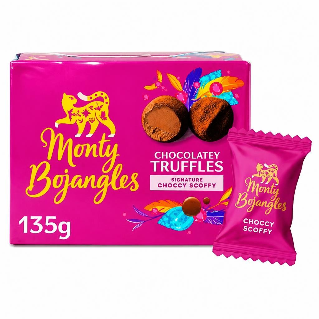 Monty Bojangles Choccy Scoffy Dusted Truffles