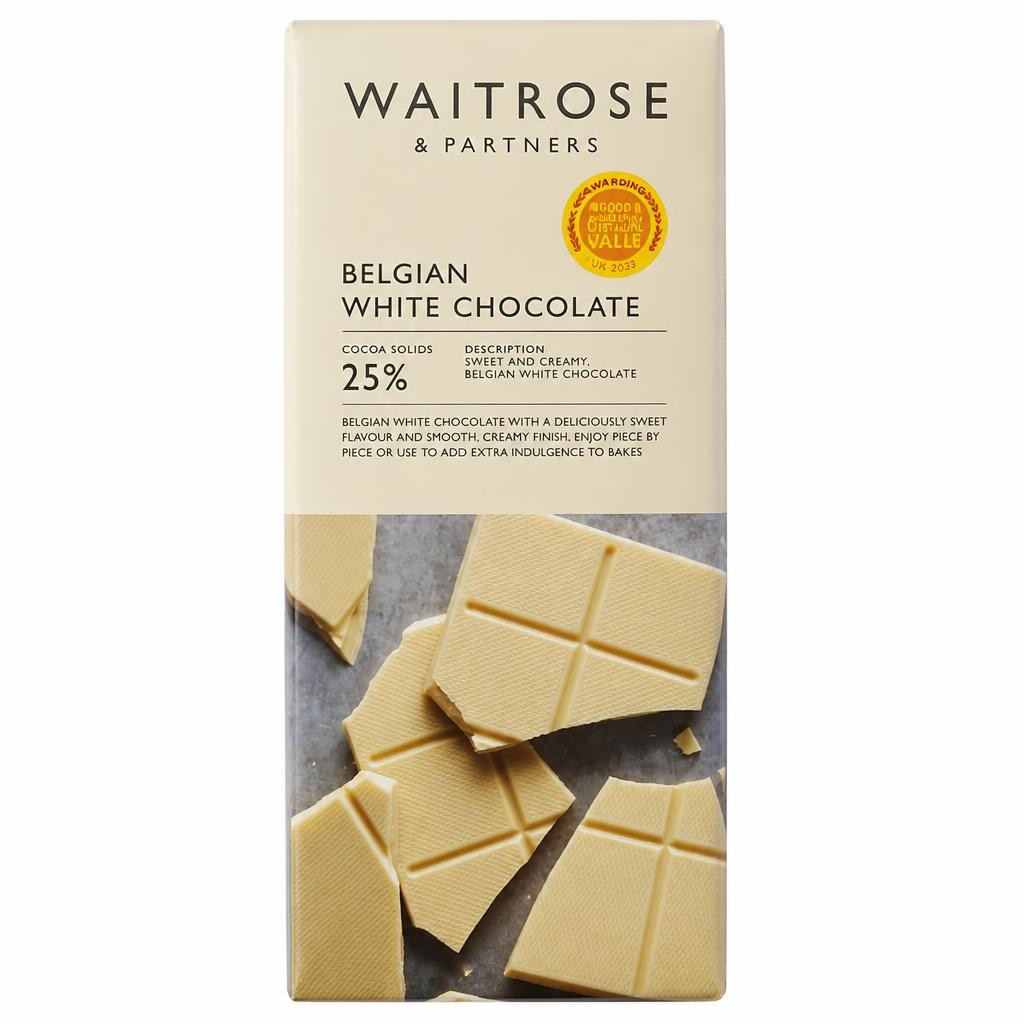 Waitrose Belgian White Chocolate