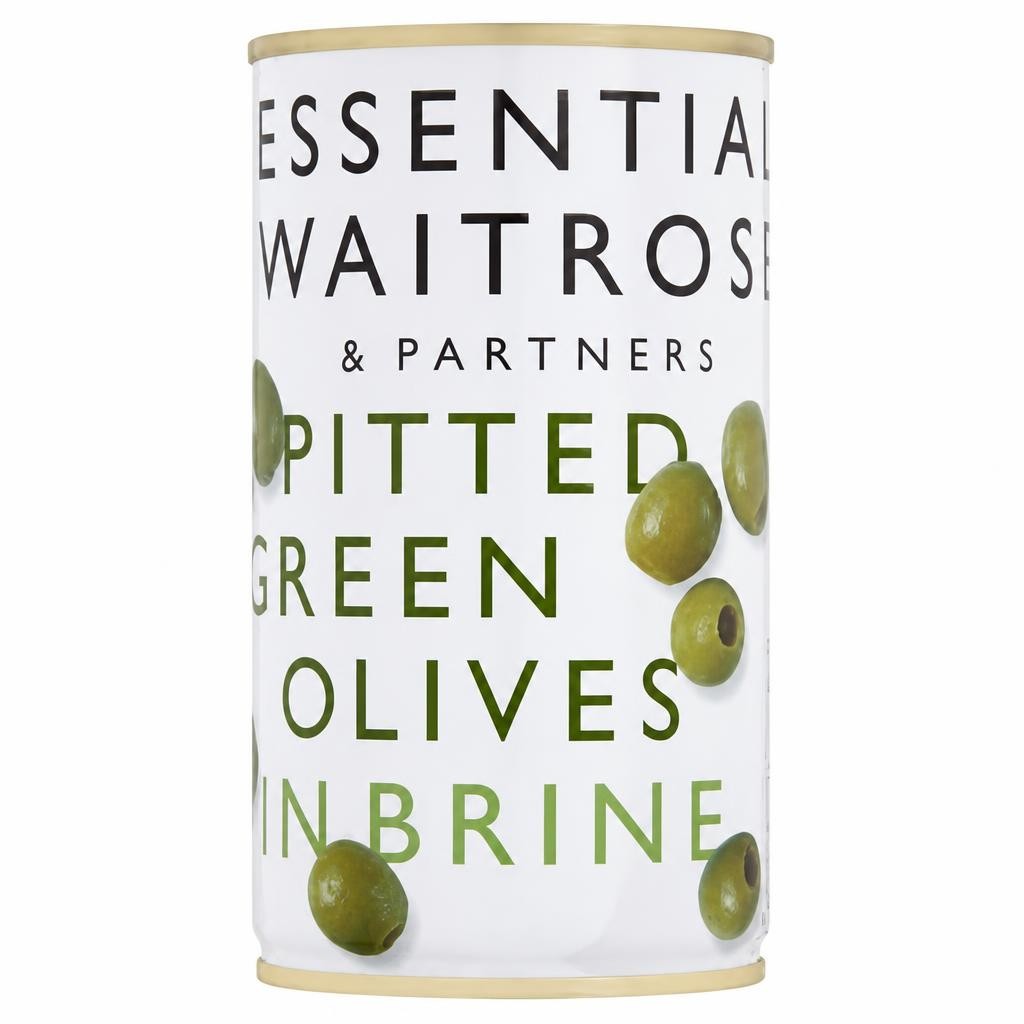 Essential Pitted Green Olives in Brine