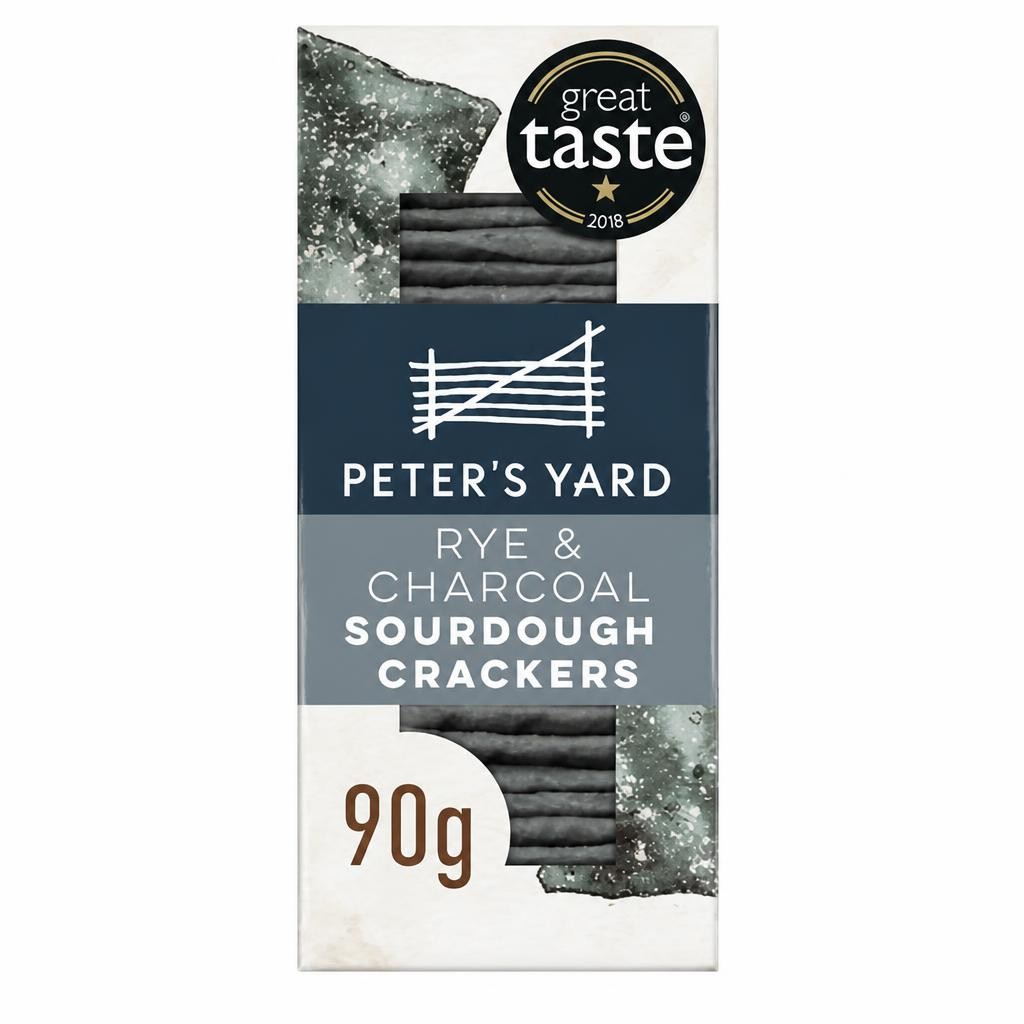Peter's Yard Rye, Charcoal Sourdough Crackers