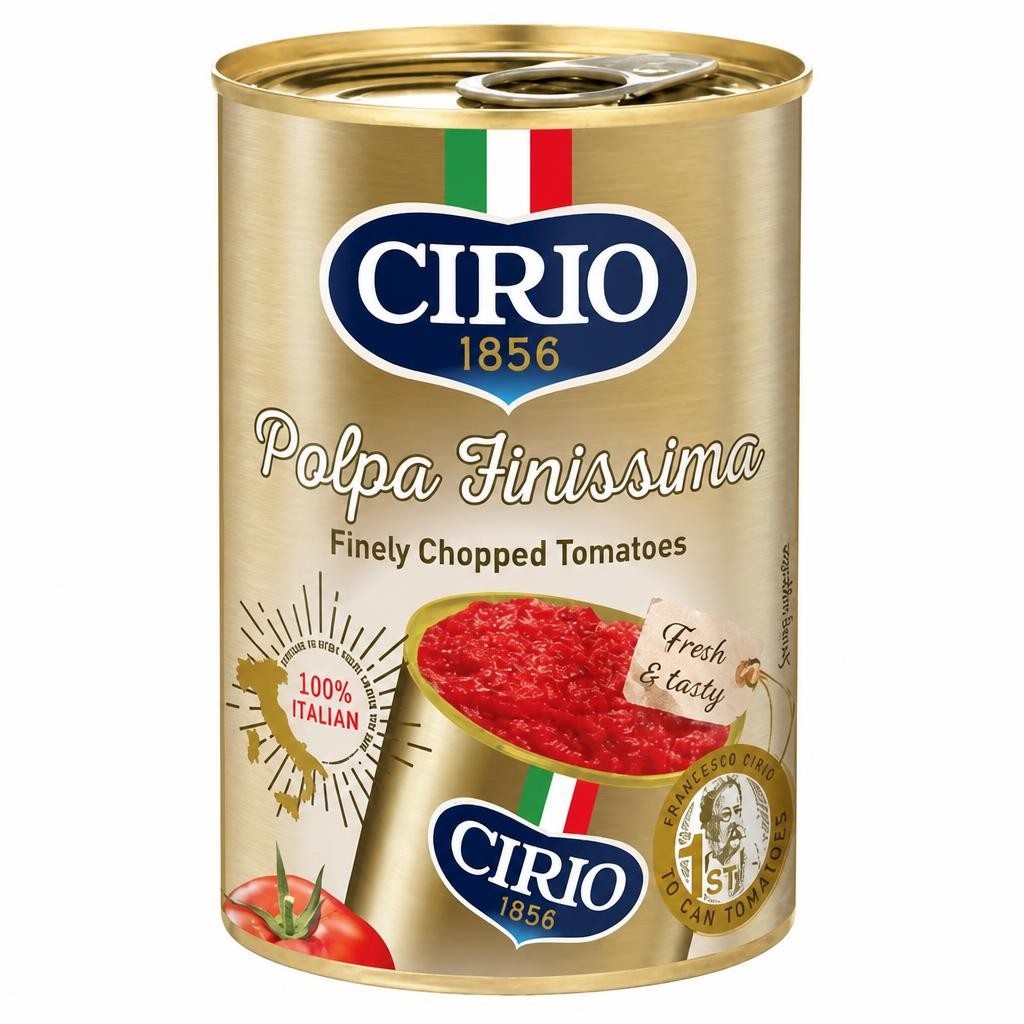 Cirio Polpa Finissima Finely Chopped Italian Tomatoes