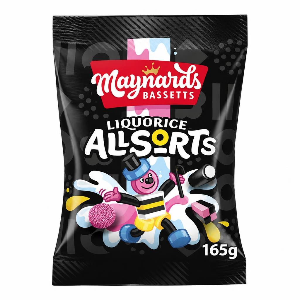 Maynards Bassetts Liquorice Allsorts Sweets Sharing Bag