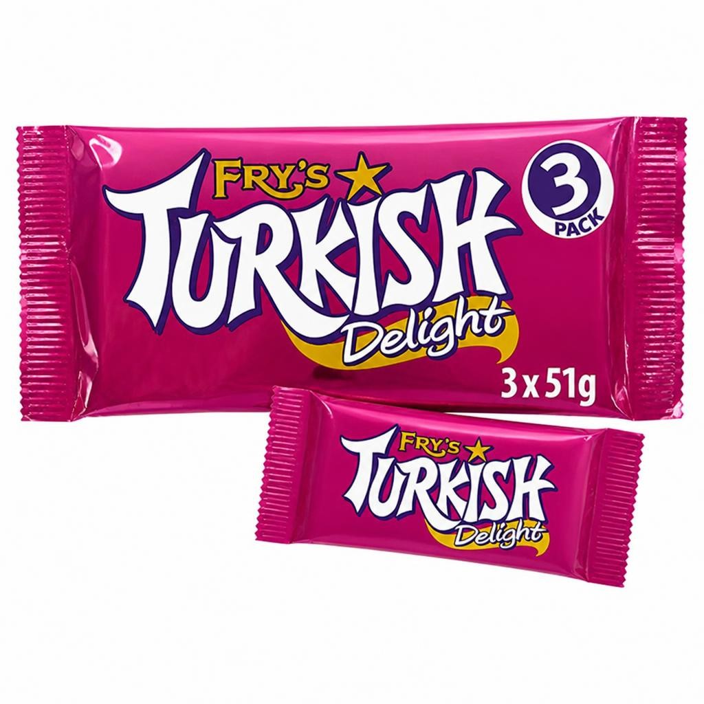 Fry's Turkish Delight Chocolate Bar 3 Pack Multipack