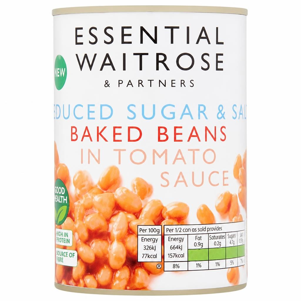 Essential Reduced Salt & Sugar Baked Beans in Tomato Sauce