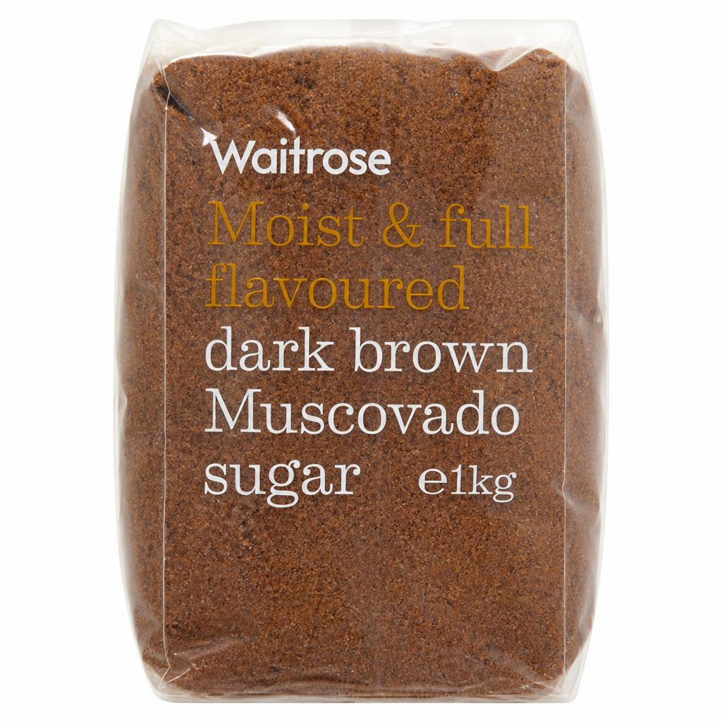 Waitrose Fairtrade Dark Brown Muscovado Sugar