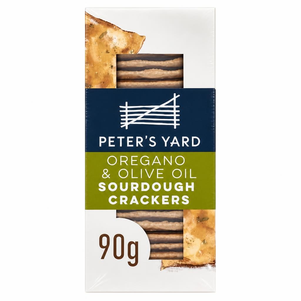 Peter's Yard Oregano & Olive Oil Sourdough Crackers