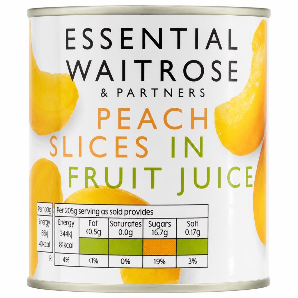 Essential Peach Slices in Grape Juice