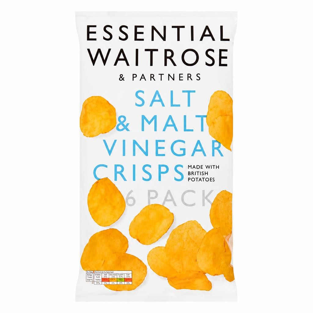 Essential Salt & Malt Vinegar Multipack Crisps