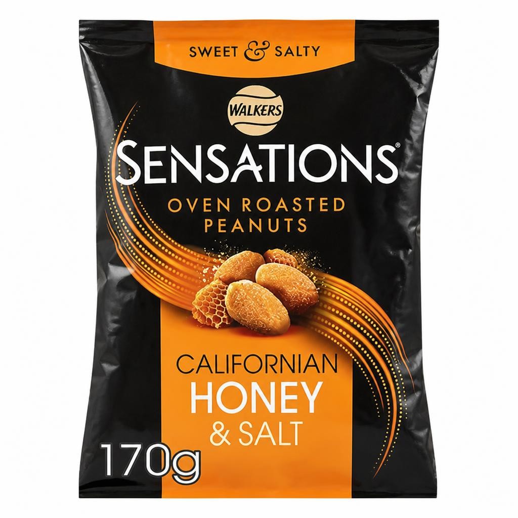 Walkers Sensations Honey & Salt Roasted Sharing Peanuts
