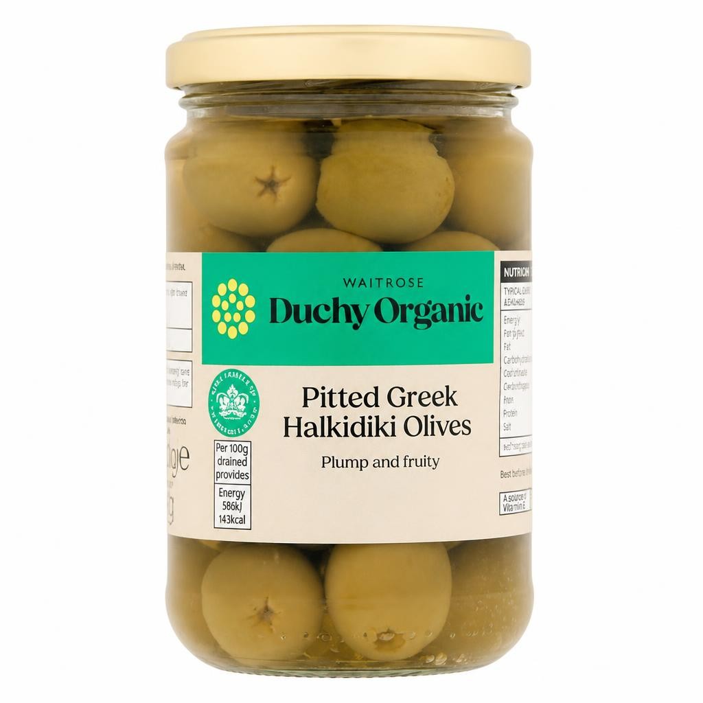 Duchy Organic Pitted Halkidiki Olives