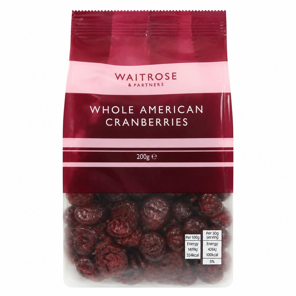 Waitrose Whole American Cranberries