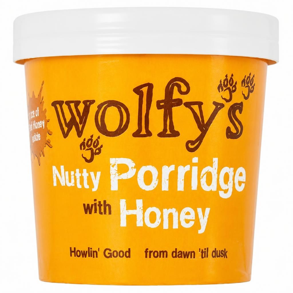 Wolfys Nutty Porridge With Honey Pot