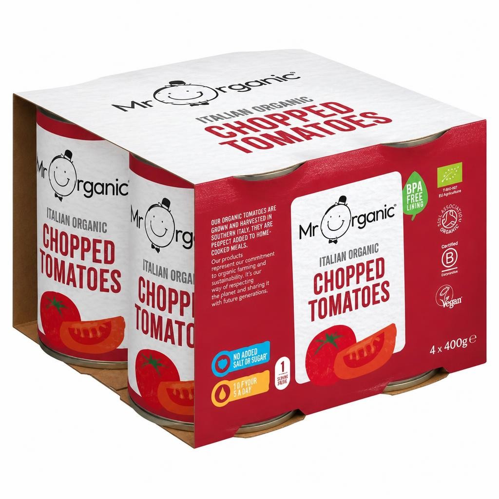 Mr Organic Italian Organic Chopped Tomatoes
