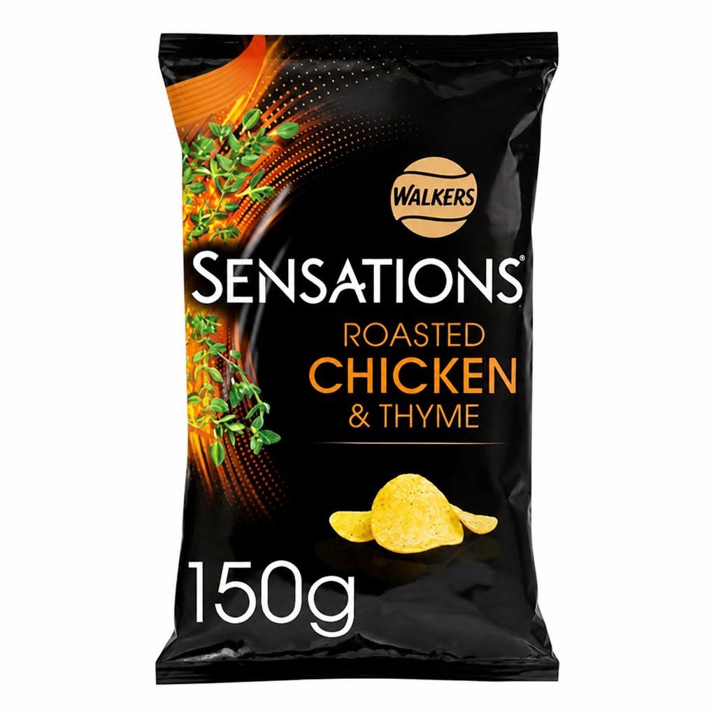 Walkers Sensations Roast Chicken & Thyme Sharing Crisps
