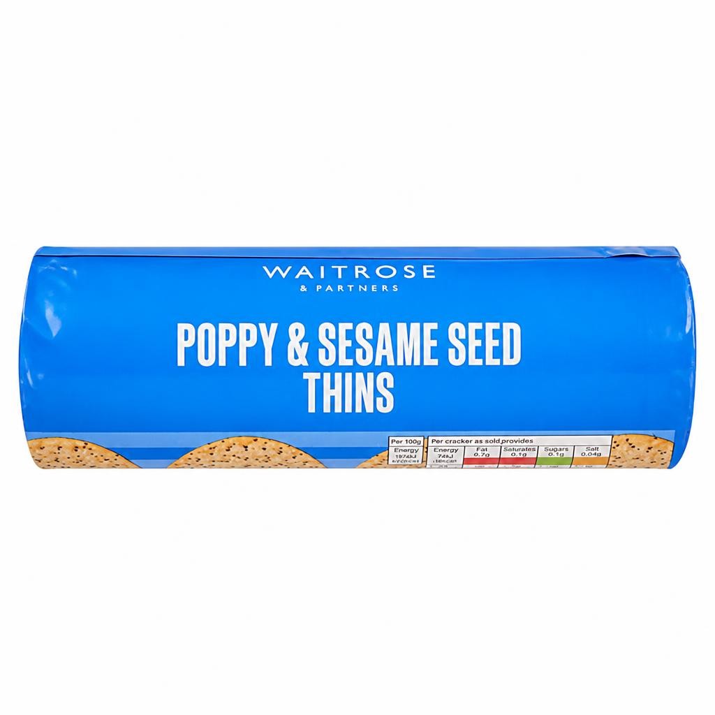 Waitrose Poppy & Sesame Seed Thins
