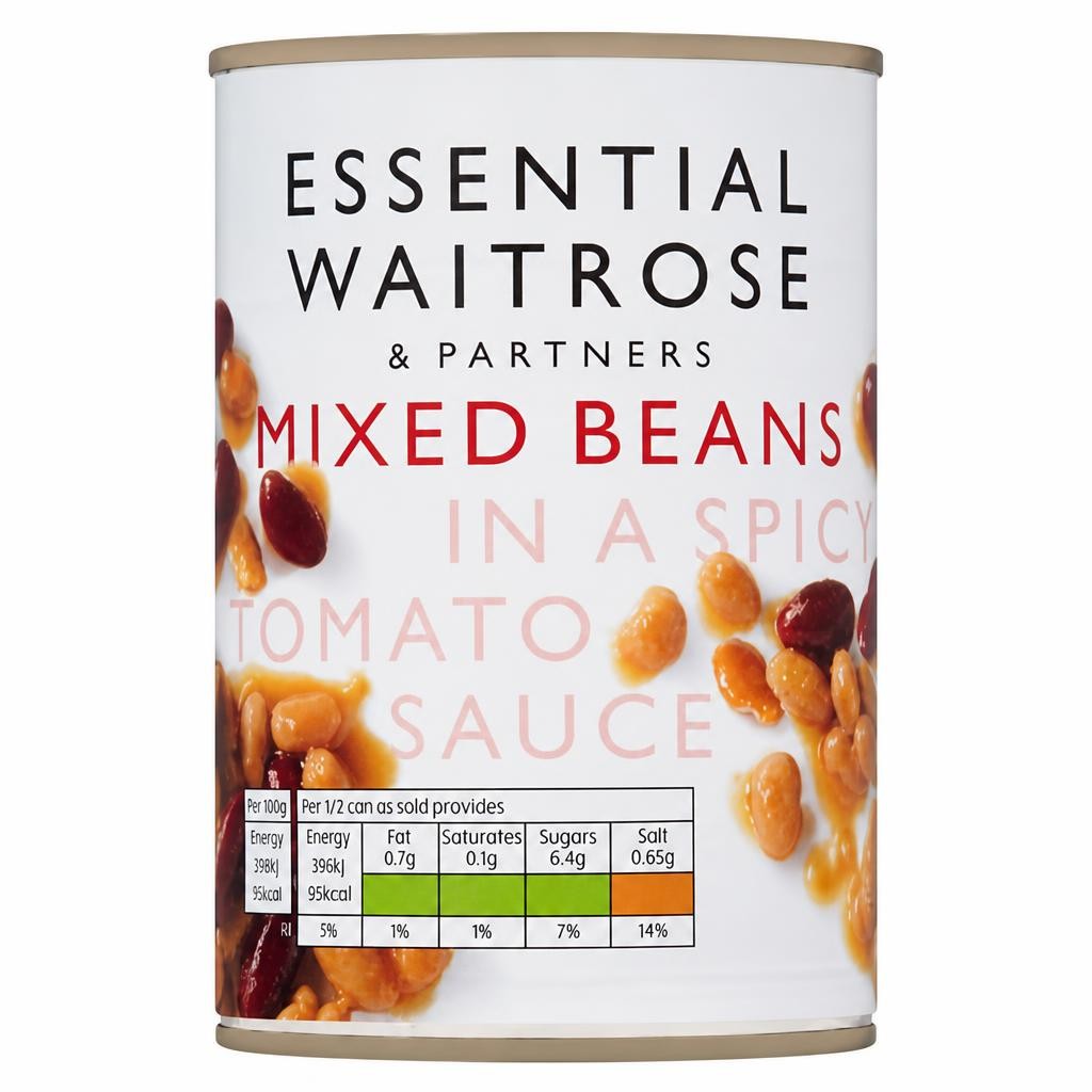 Essential Mixed Beans in a Spicy Tomato Sauce