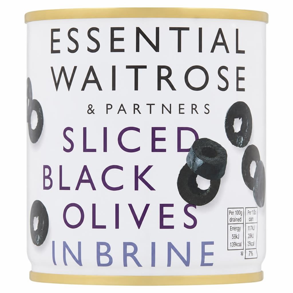 Essential Sliced Black Olives in Brine
