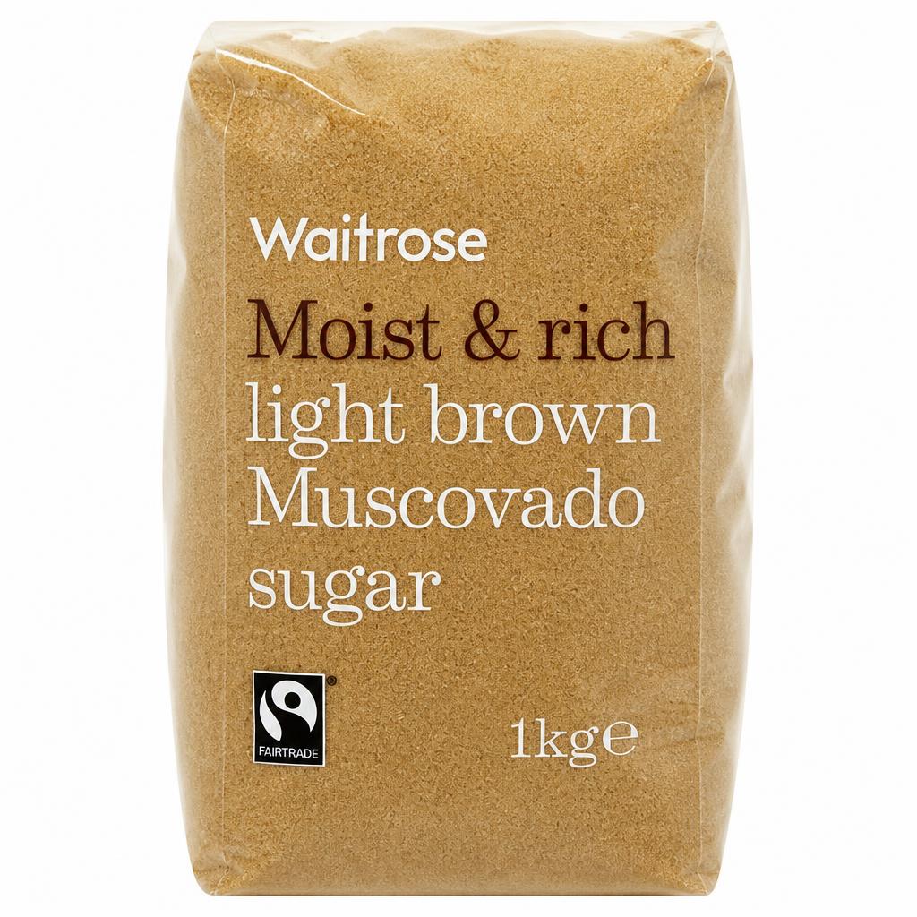 Waitrose Fairtrade Light Brown Muscovado Sugar