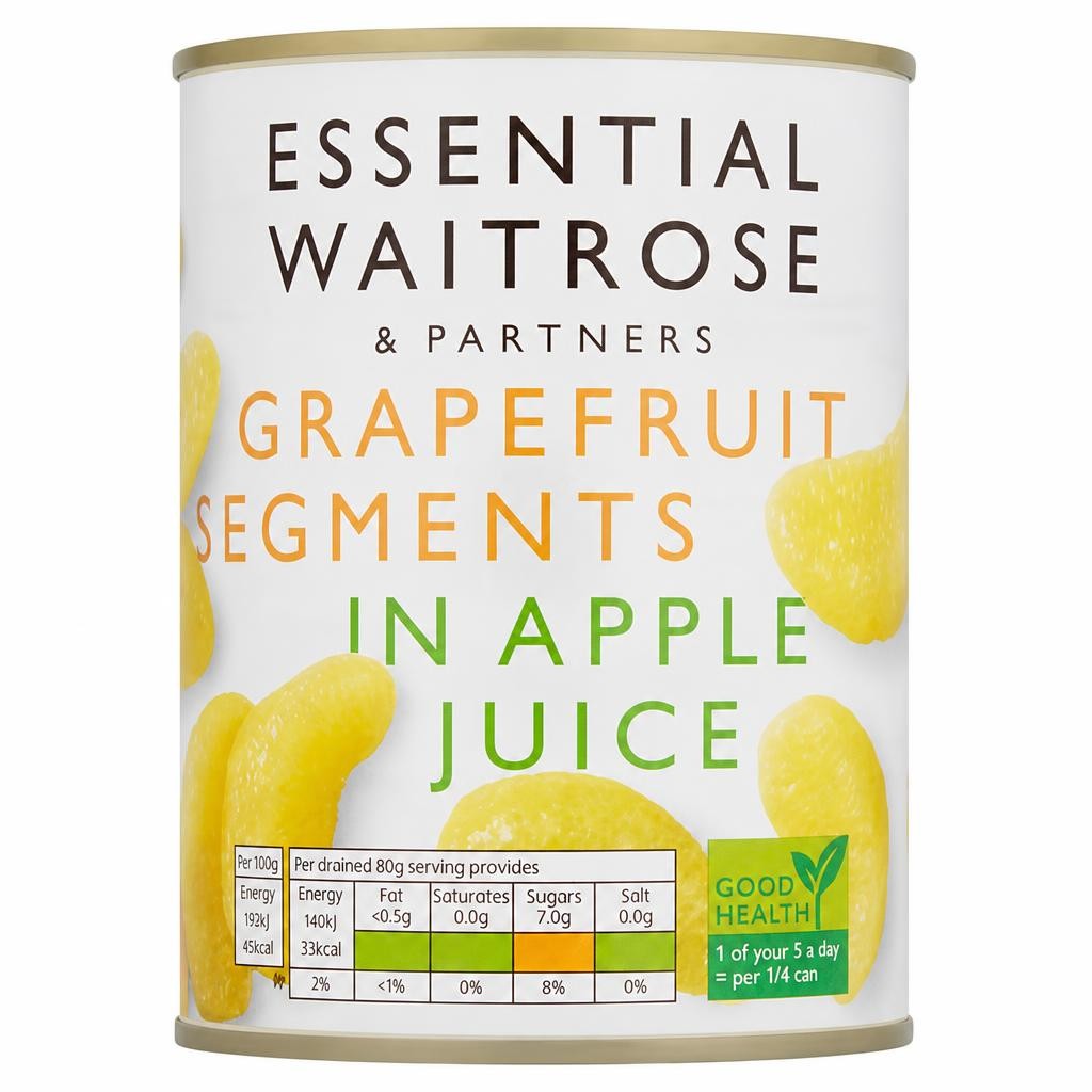 Essential Waitrose Grapefruit Segments (in fruit juice)