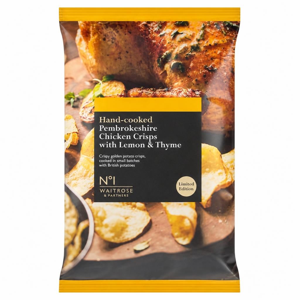 No.1 Hand-Cooked Pembrokeshire Chicken Crisps with Lemon & Thyme