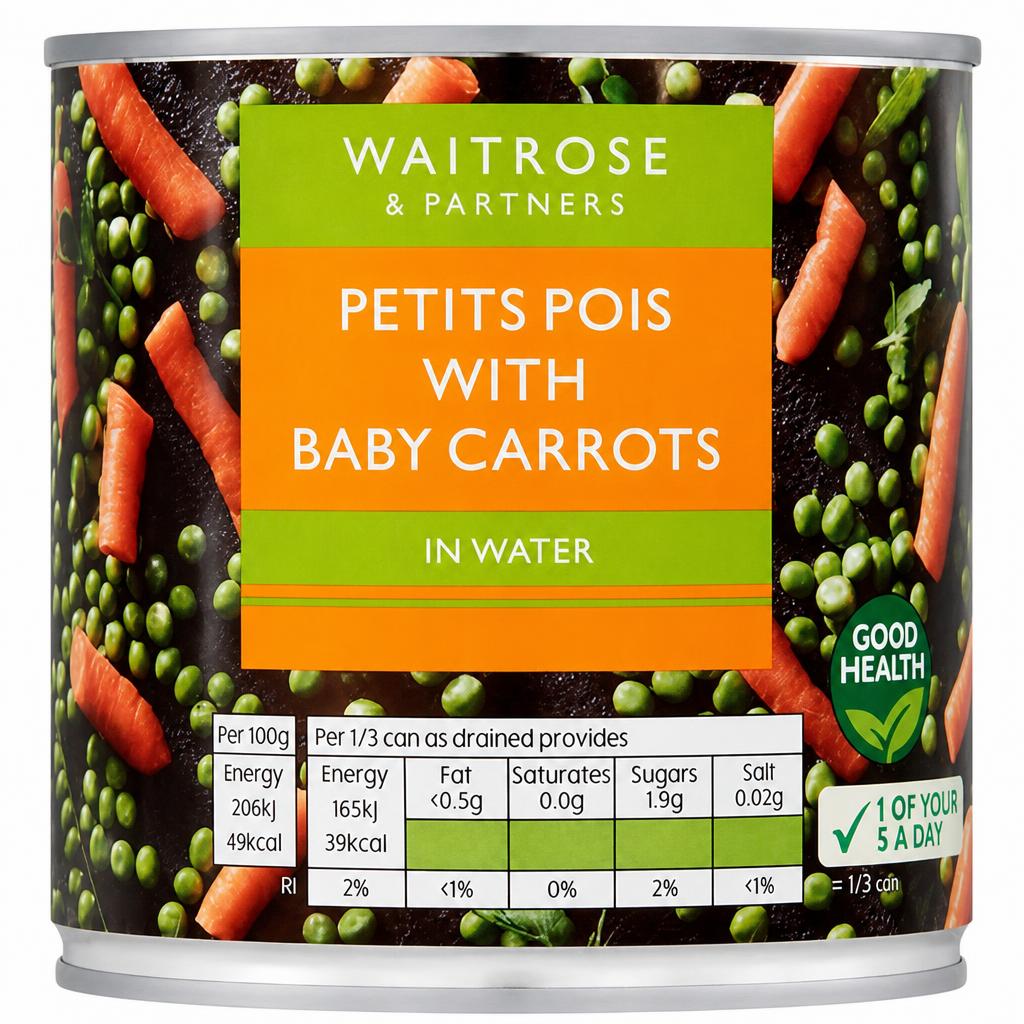 Waitrose Petits Pois & Carrots