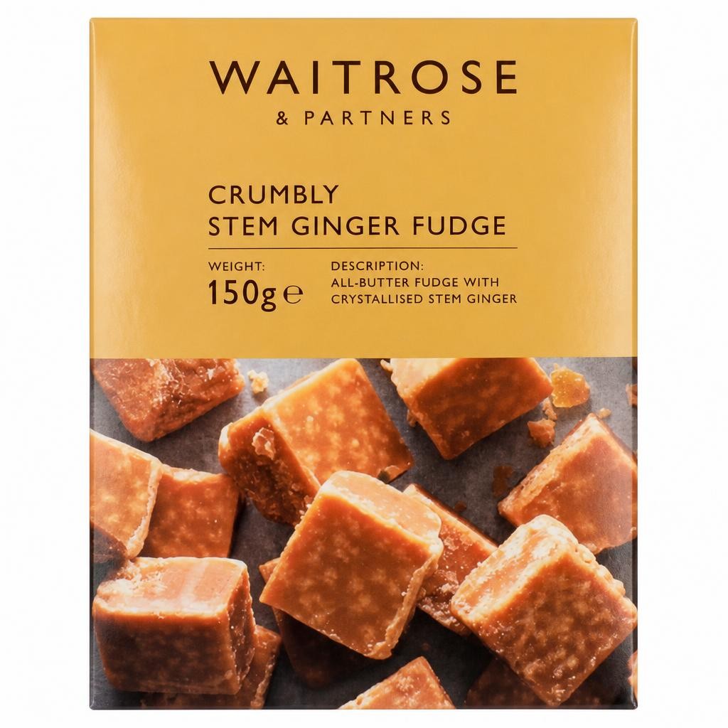 Waitrose Stem Ginger Crumbly Fudge