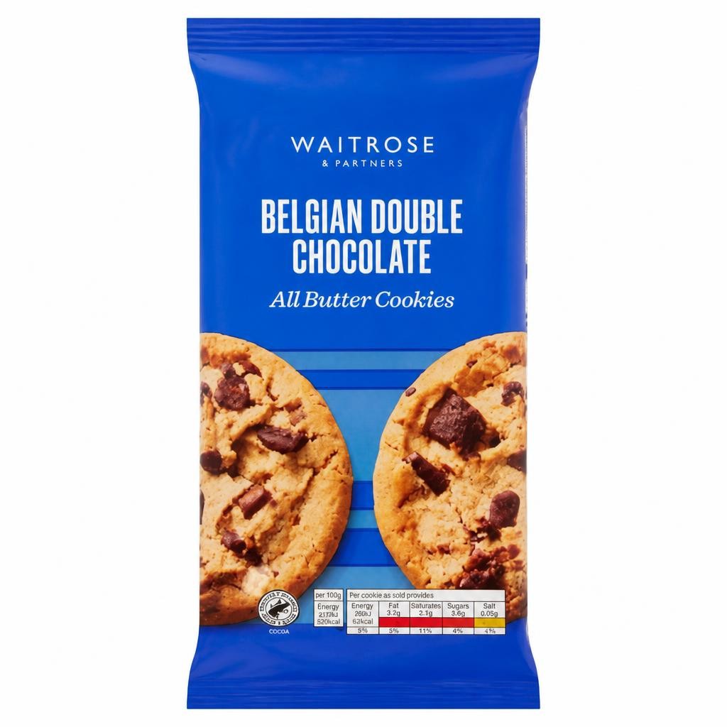 Waitrose Belgian Double Chocolate All Butter Cookies