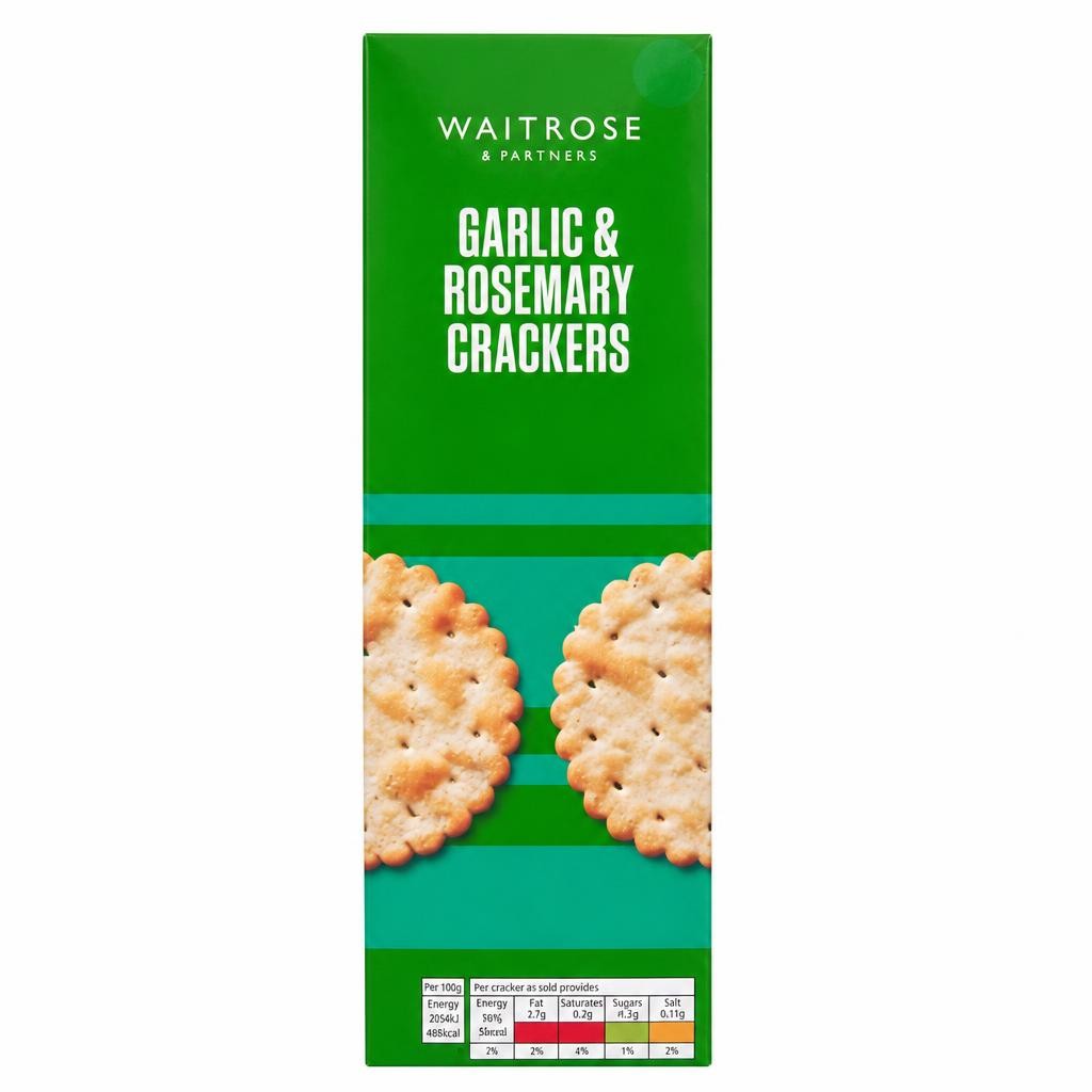 Waitrose Garlic & Rosemary Crackers