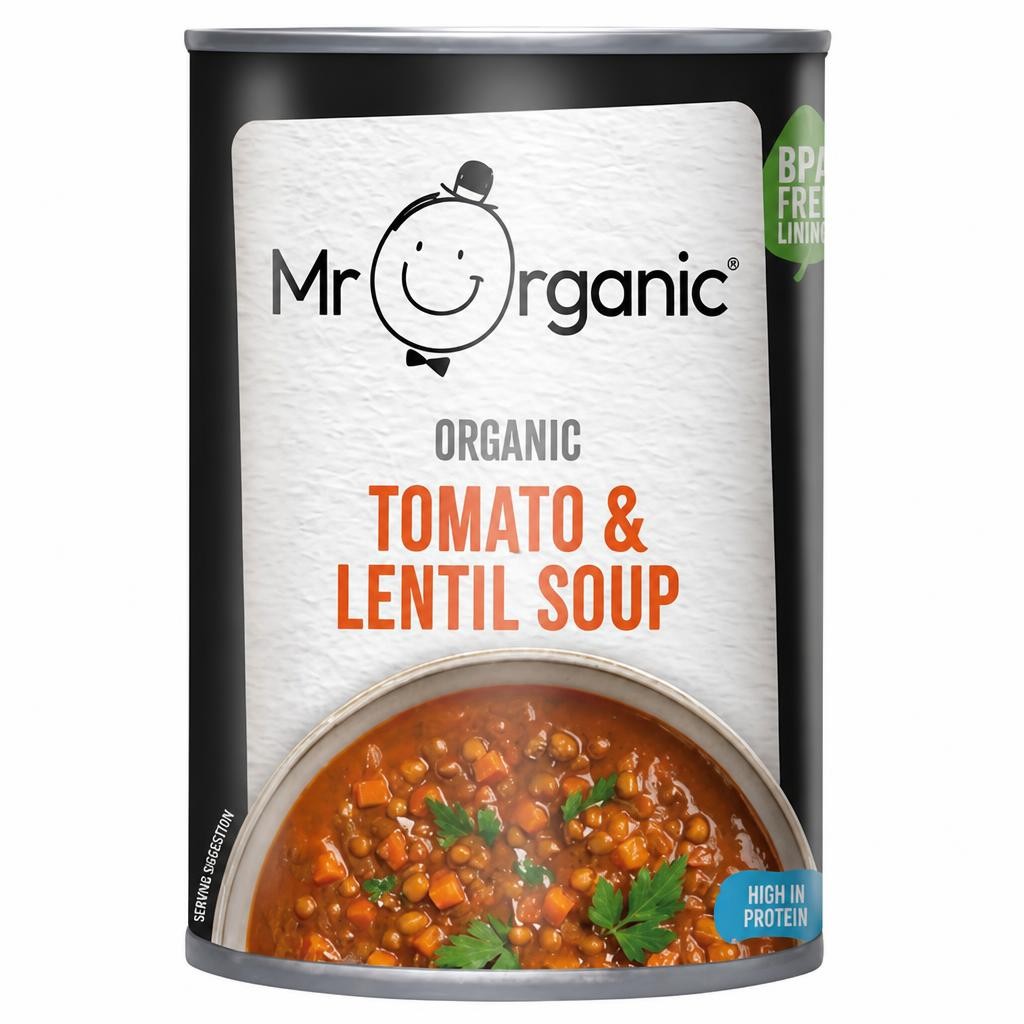 Mr Organic Tomato & Lentil Soup