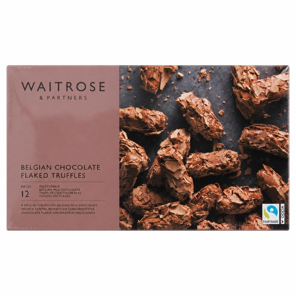 Waitrose Belgian Chocolate Flaked Truffles