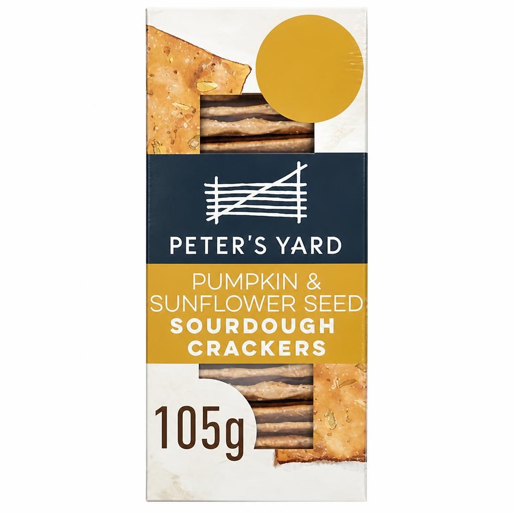 Peter's Yard Pumpkin & Sunflower Seed Sourdough Crackers