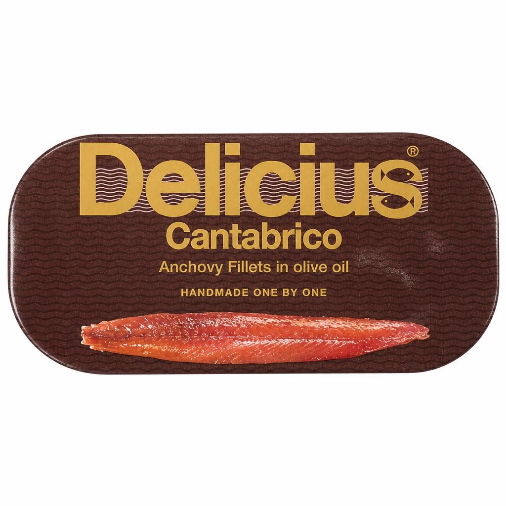 Delicius MSC Cantabrian Anchovy Fillets in Olive Oil