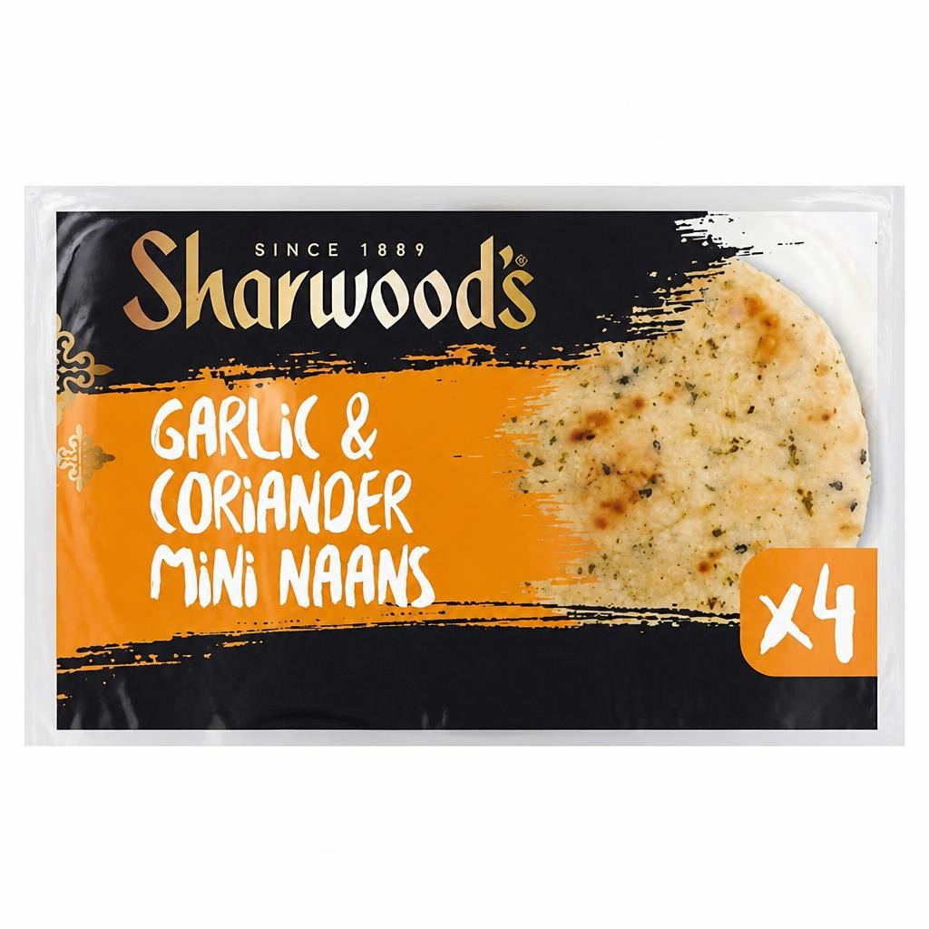 Sharwood's Mini Naan Garlic & Coriander