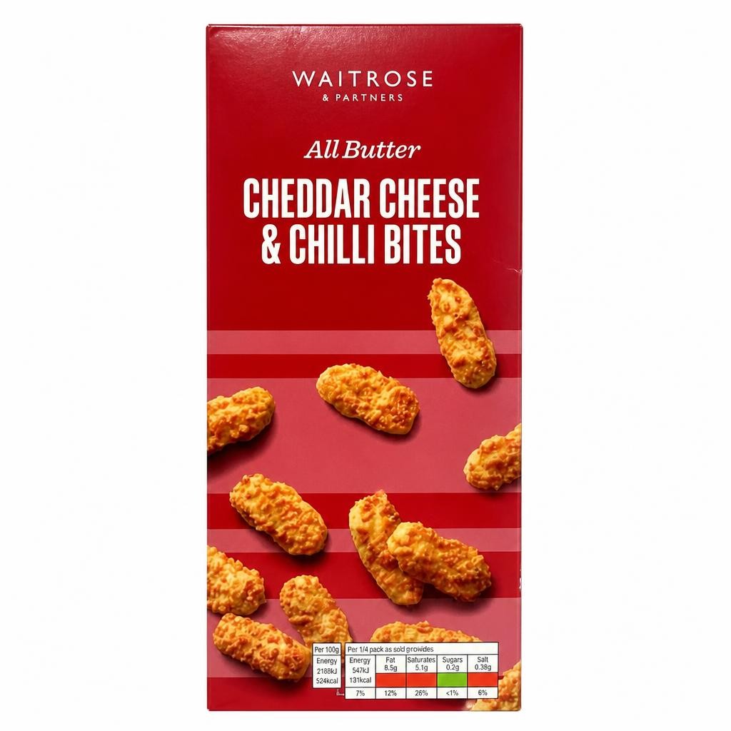 Waitrose All Butter Cheddar Cheese & Chilli Bites