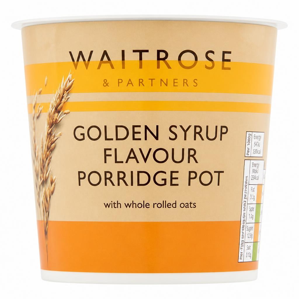 Waitrose Golden Syrup Porridge Pot 70g