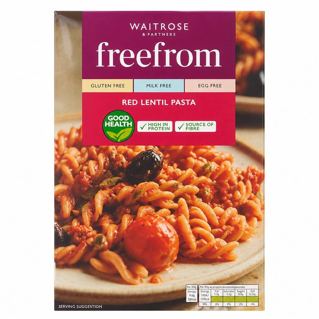 Waitrose Free From Gluten Red Lentil Pasta