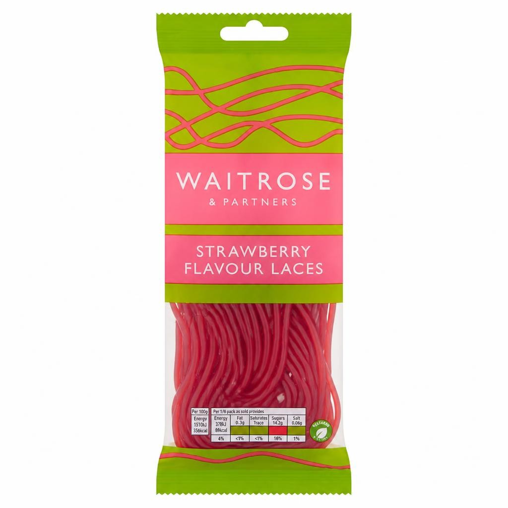 Waitrose Strawberry Flavour Laces