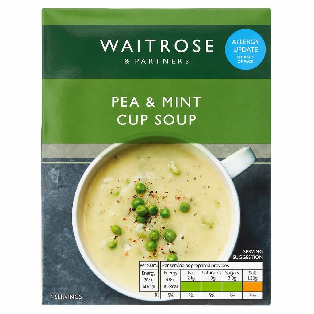 Waitrose Pea & Mint Cup Soup