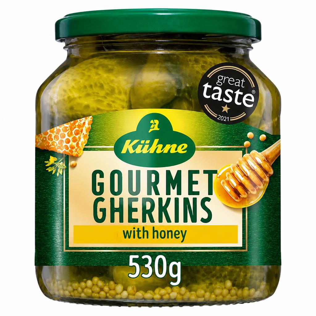 Kuhne Gourmet Selection Gherkins with Honey