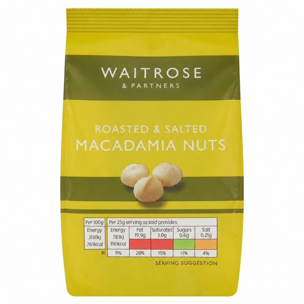Waitrose Roasted Salted Macadamias