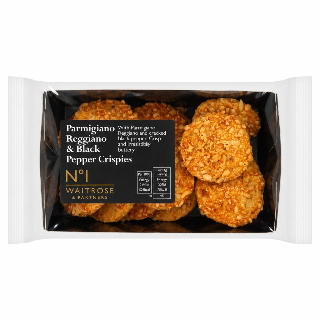 No.1 Parmesan Reggiano & Black Pepper Crispies