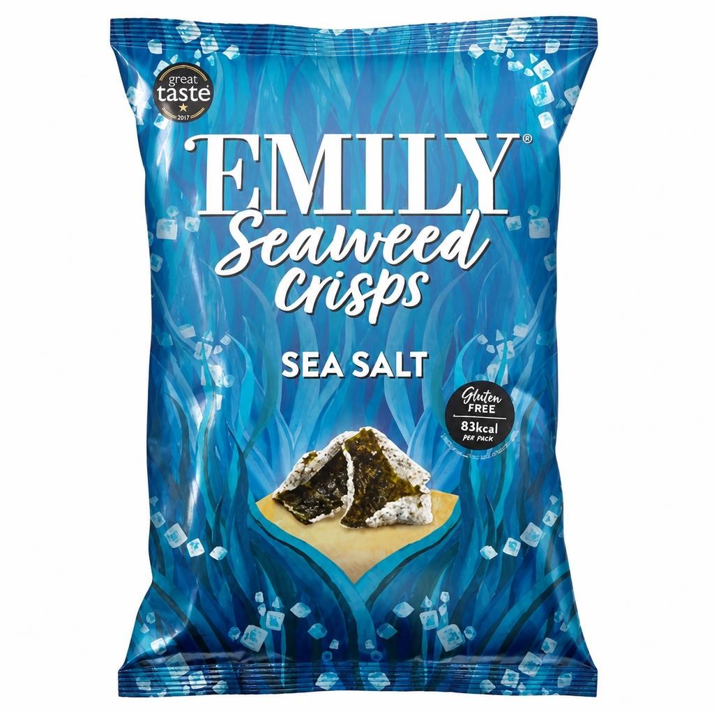 Emily Seaweed Crisps Salted Sharing Bag